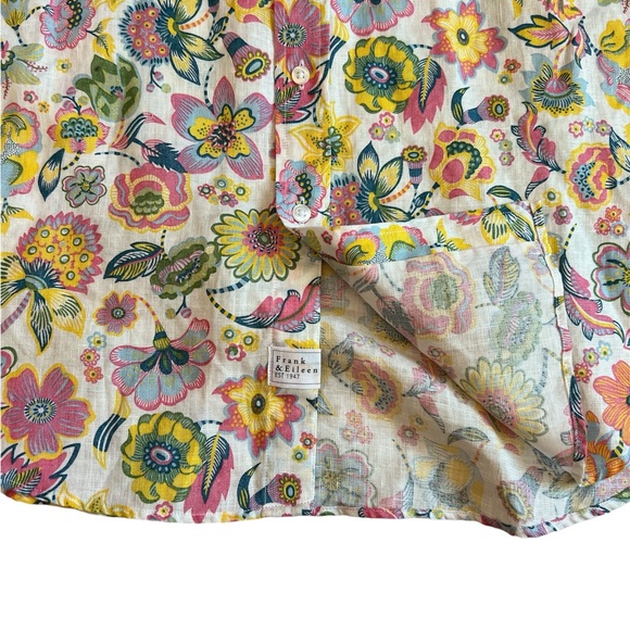 NWT Frank & Eileen Floral Eileen Relaxed Button-up Shirt - Picture 6 of 7